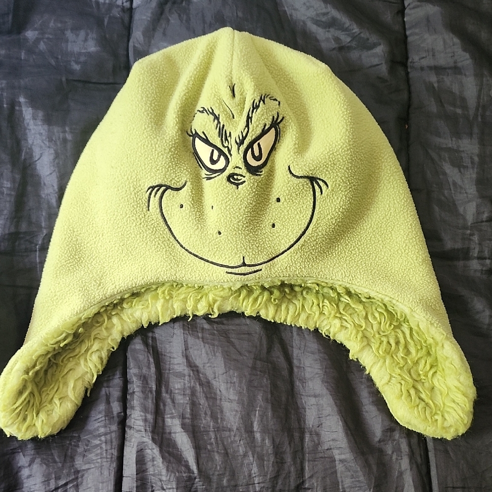 Grinch Fleece Hat - Green